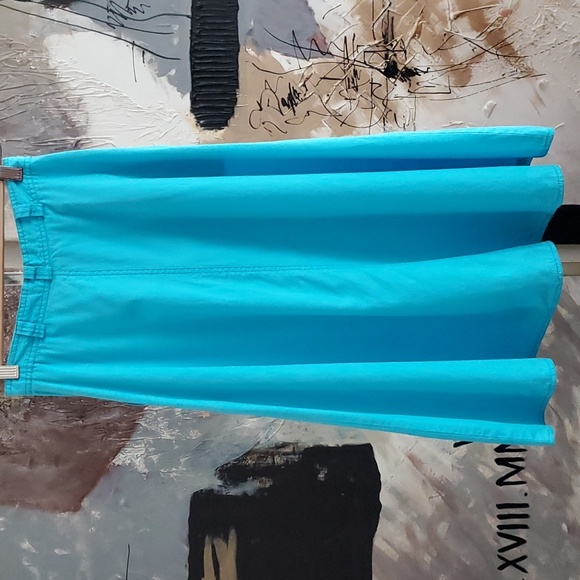 VINTAGE Tomboy Blue Skirt with Pockets Woman XS - Picture 3 of 9